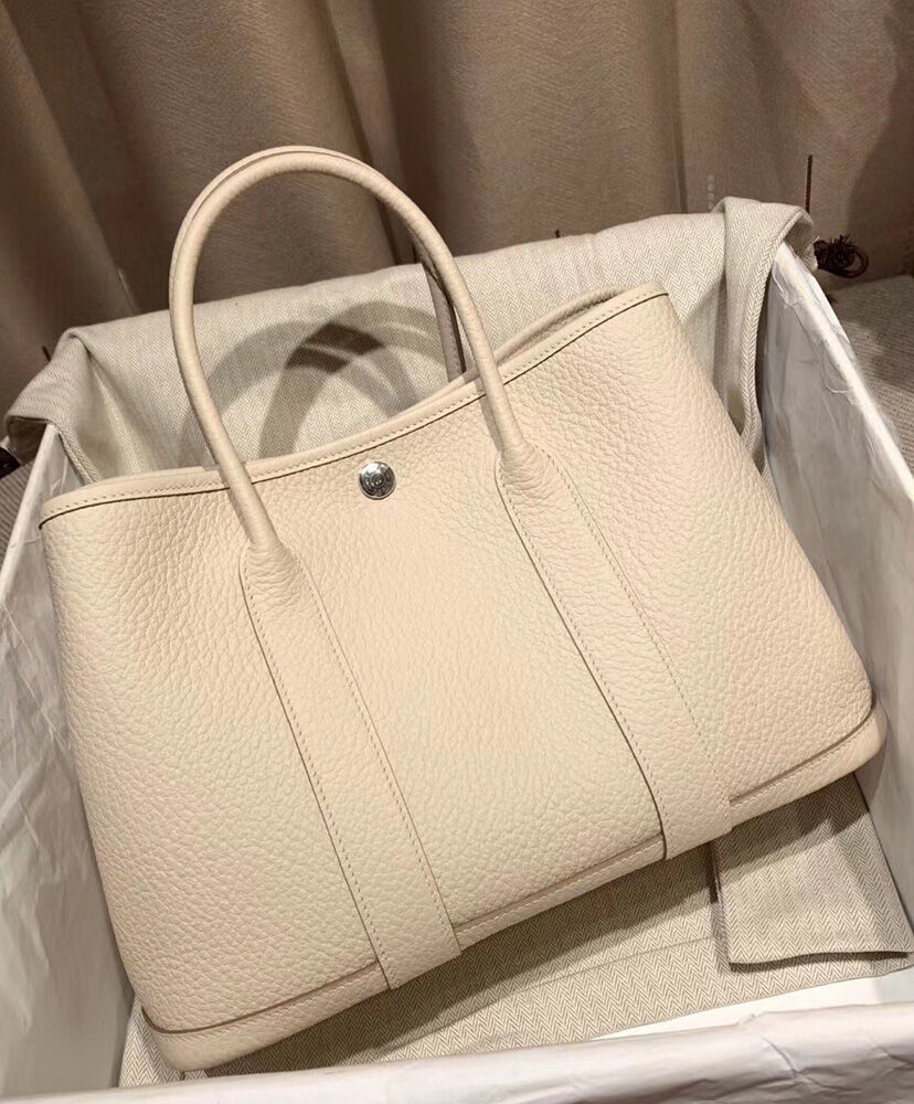 Hermes Garden Party 36 Bag Cream
