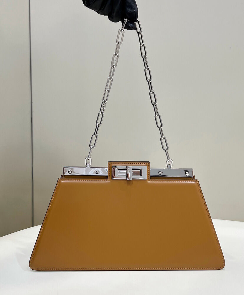Fendi Peekaboo Cut Medium 8BN340 Coffee