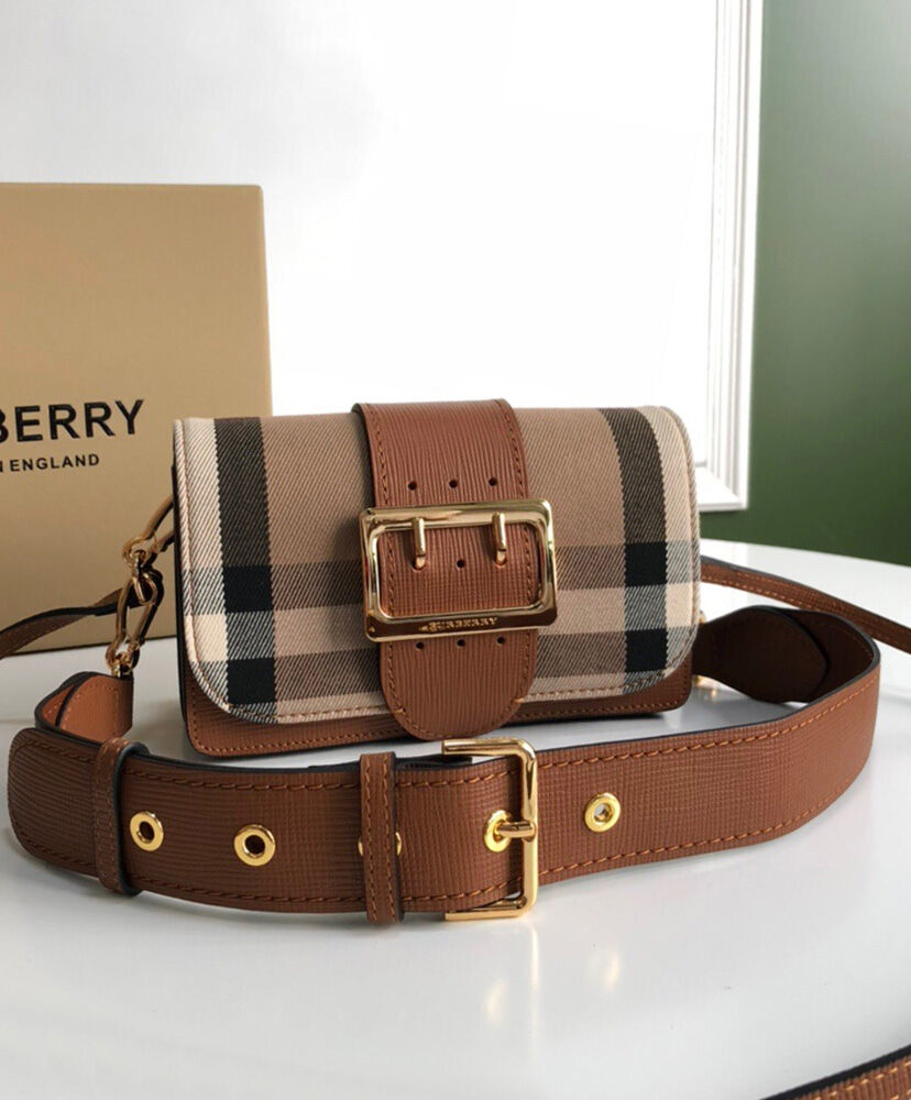 Burberry Small Buckle Crossbody Bag Coffee