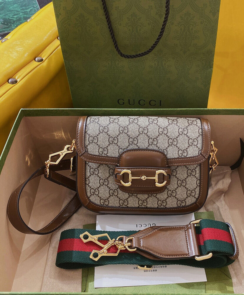 Gucci Horsebit 1955 Mini Bag 658574 Coffee