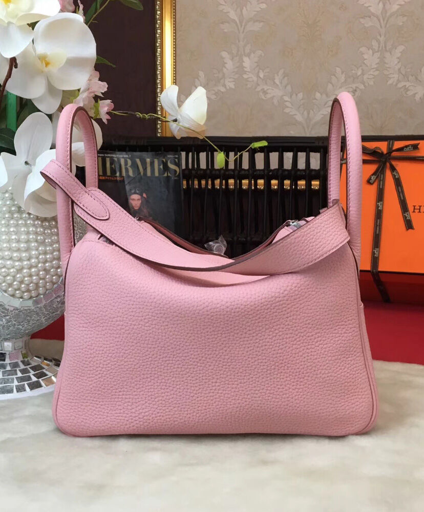 Hermes Linda Bag 26 Togo Leather Pink