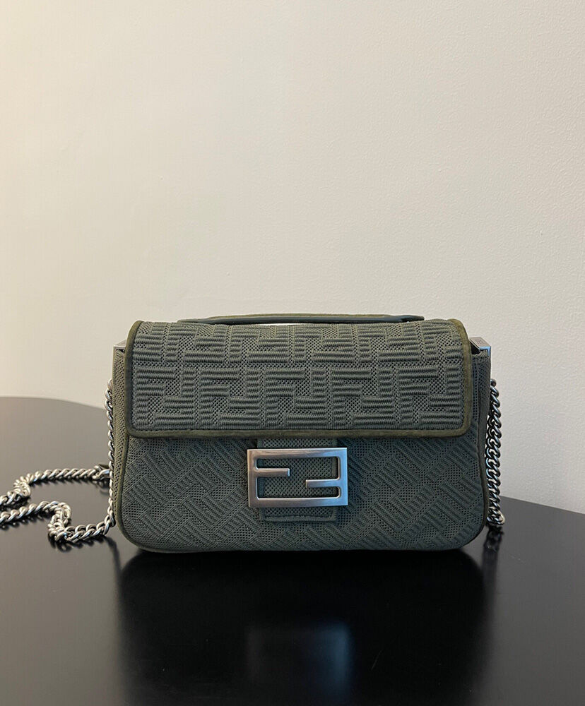 Fendi Midi Baguette Chain 8BR793 Green