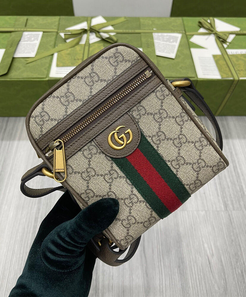 Gucci Ophidia GG Shoulder Bag 598127 Dark Coffee