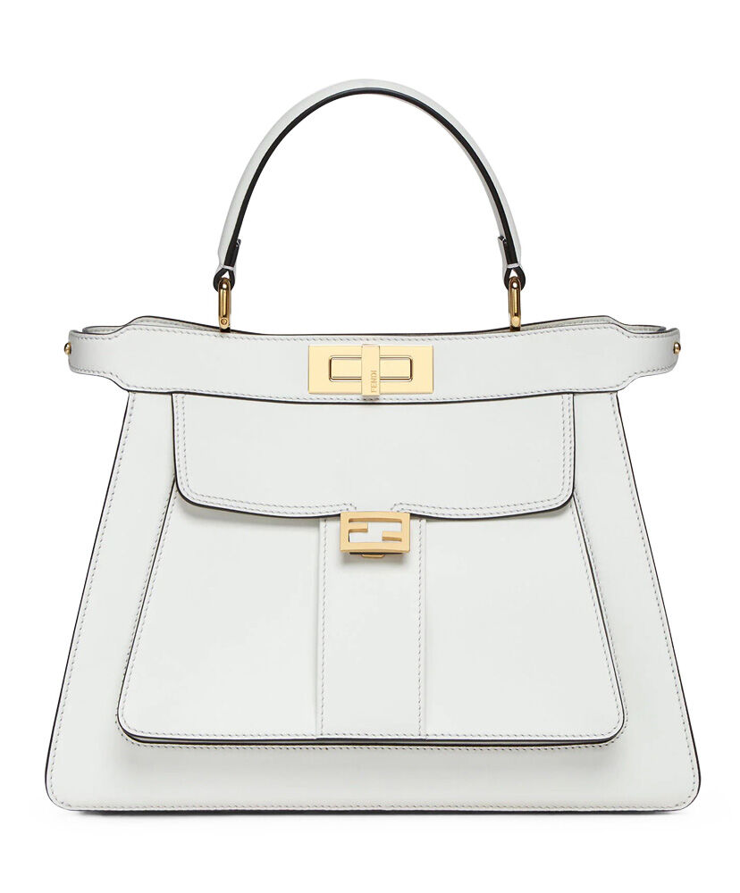 Fendi Peekaboo ISeeU Medium Tote 8BN321 White
