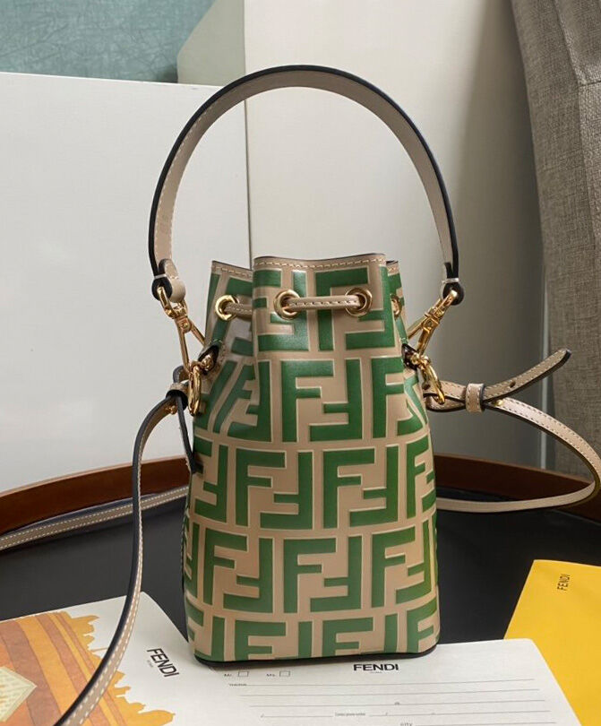 Fendi Mon Tresor Leather Mini-bag 8BS010 Green