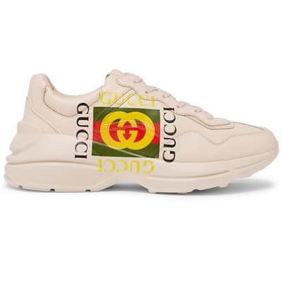 GUCCI RHYTON LEATHER SNEAKER   GC56