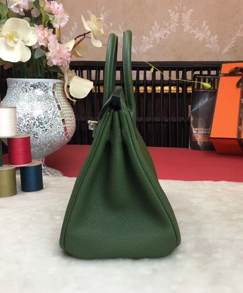 Hermes Birkin 25 Togo Leather Dark Green