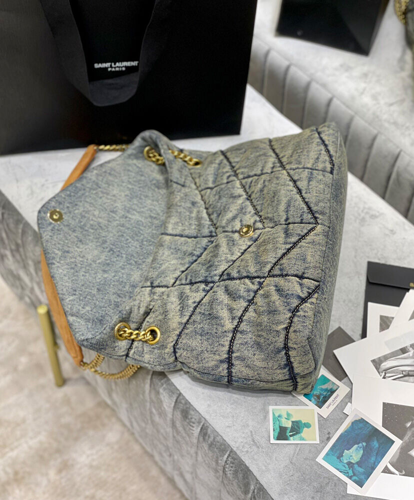 Saint Laurent Puffer Small Bag 577475 Blue