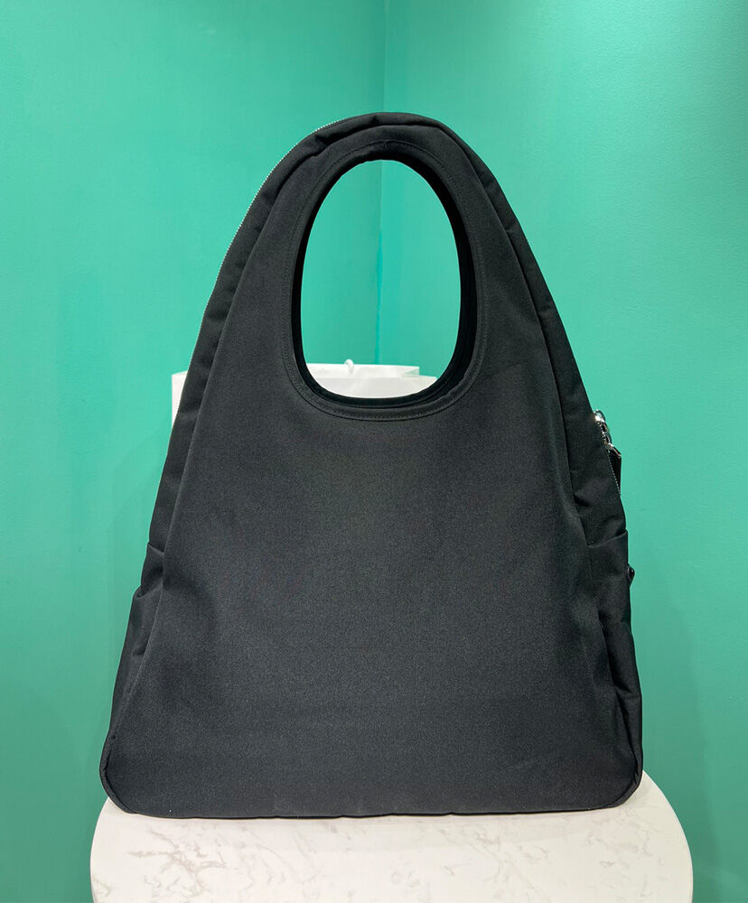 Prada Canvas Hobo Bag 2VY005 Black