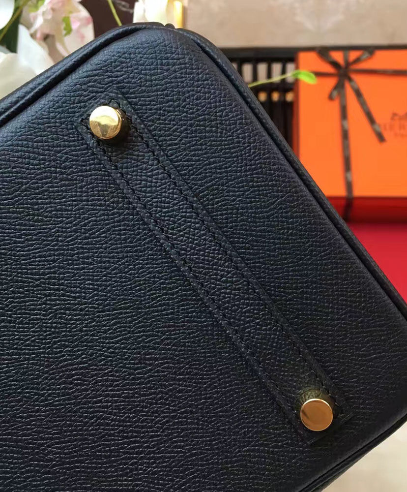 Hermes Birkin 30 Epsom Leather Paon Phw Black