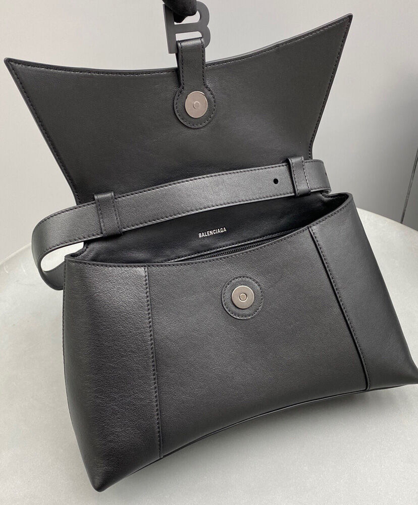 Balenciaga Downtown Medium Shoulder Bag Black