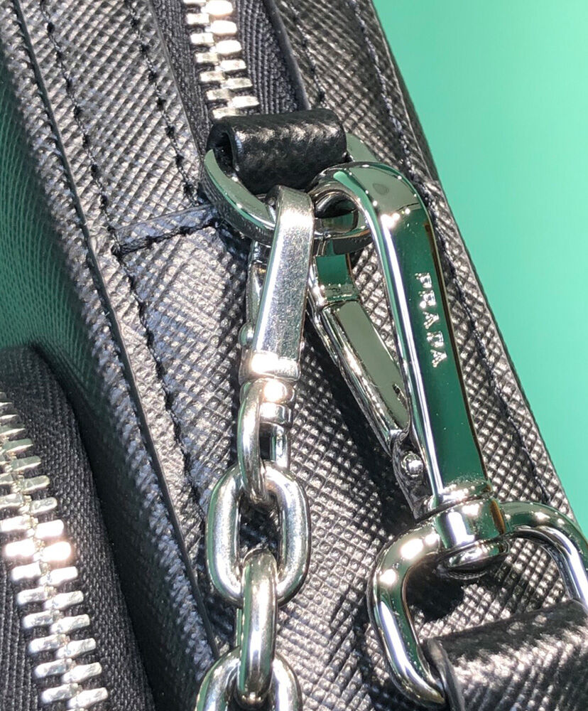 Prada Brushed Leather Smartphone Case 2ZH126 Black