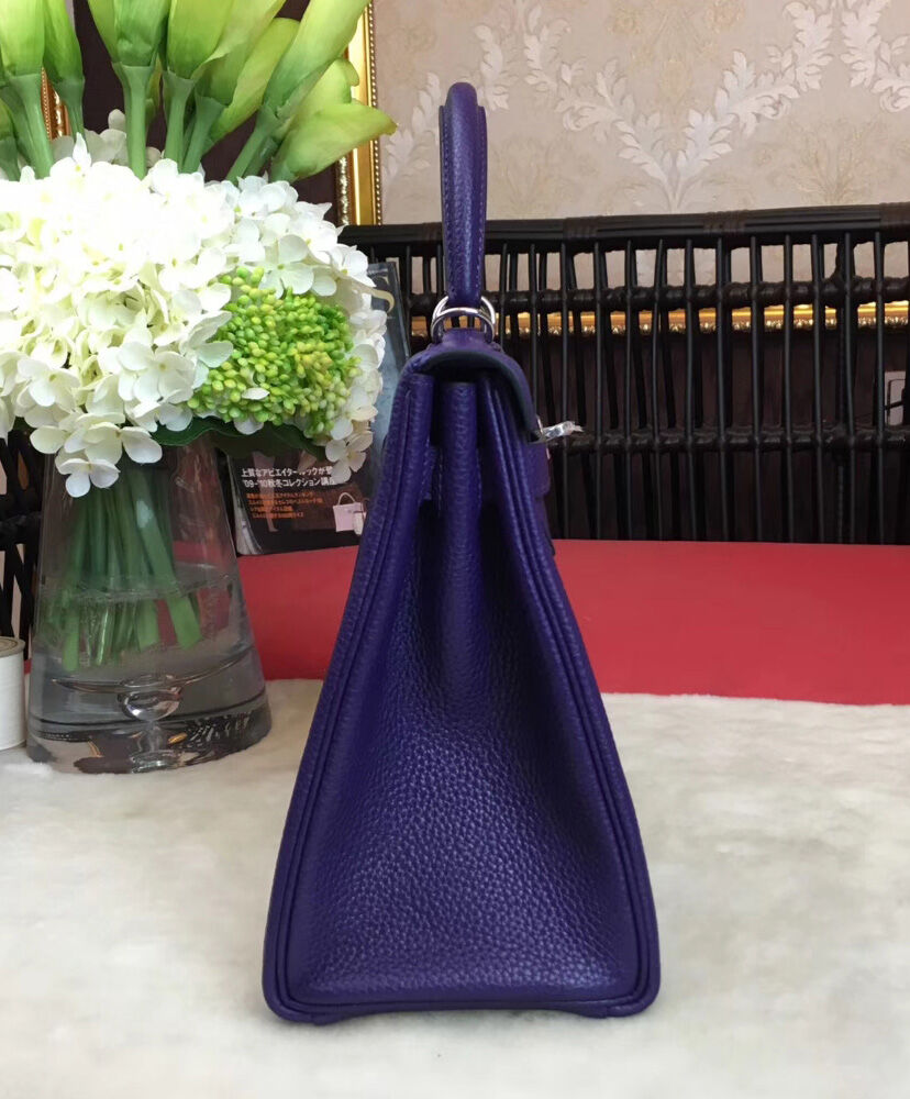 Hermes Kelly Bag 25 Togo Leather Purple