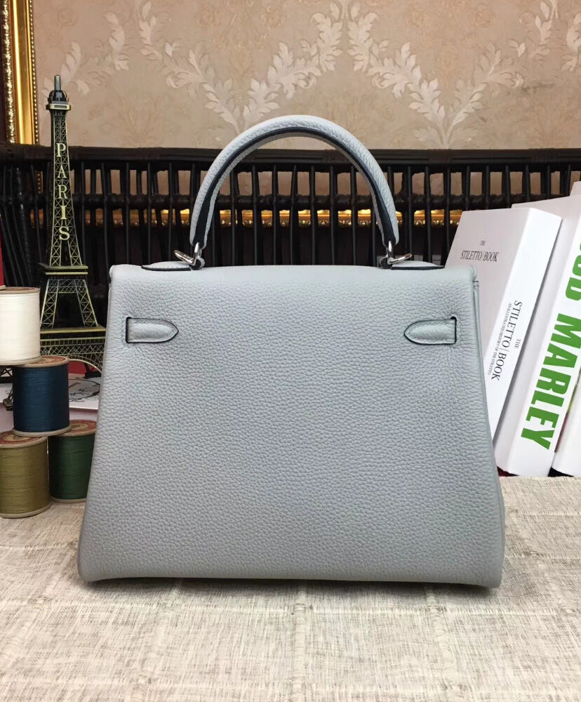 Hermes Kelly Bag 25 Togo Leather Light Blue