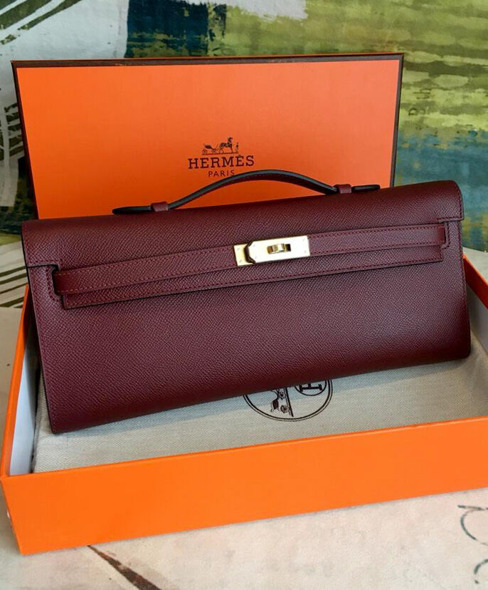 Hermes Kelly Cut Rouge H Mauve