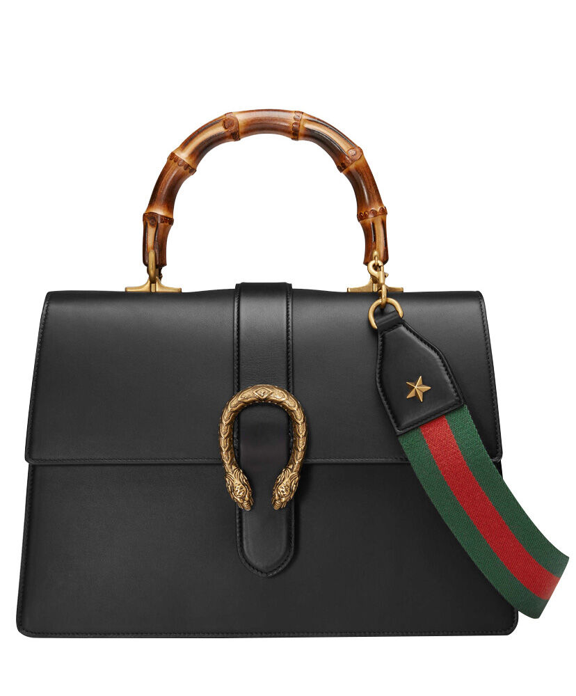 Gucci Women s Dionysus Leather Top Handle Bag 421999 Black