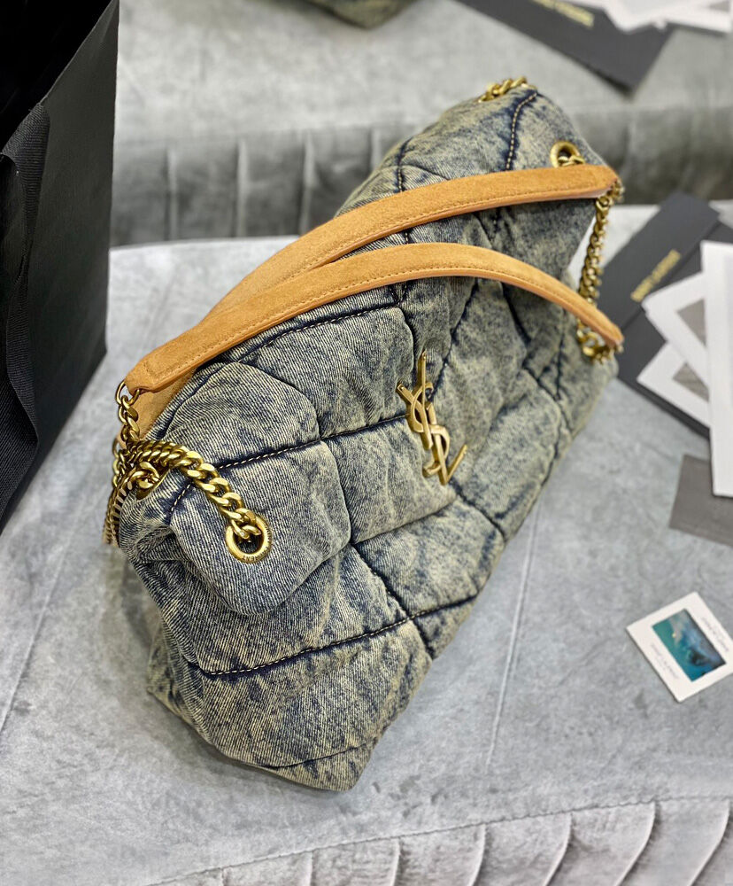 Saint Laurent Puffer Small Bag 577475 Blue
