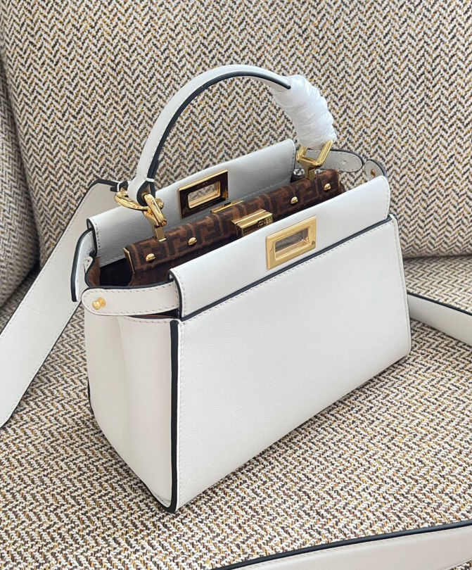 Fendi Peekaboo Mini 8BN244 White