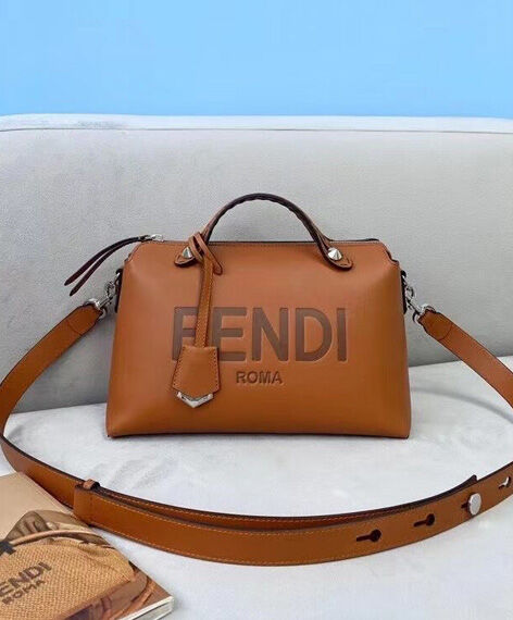 Fendi Medium By The Way Boston Bag 8BL146 Coffee