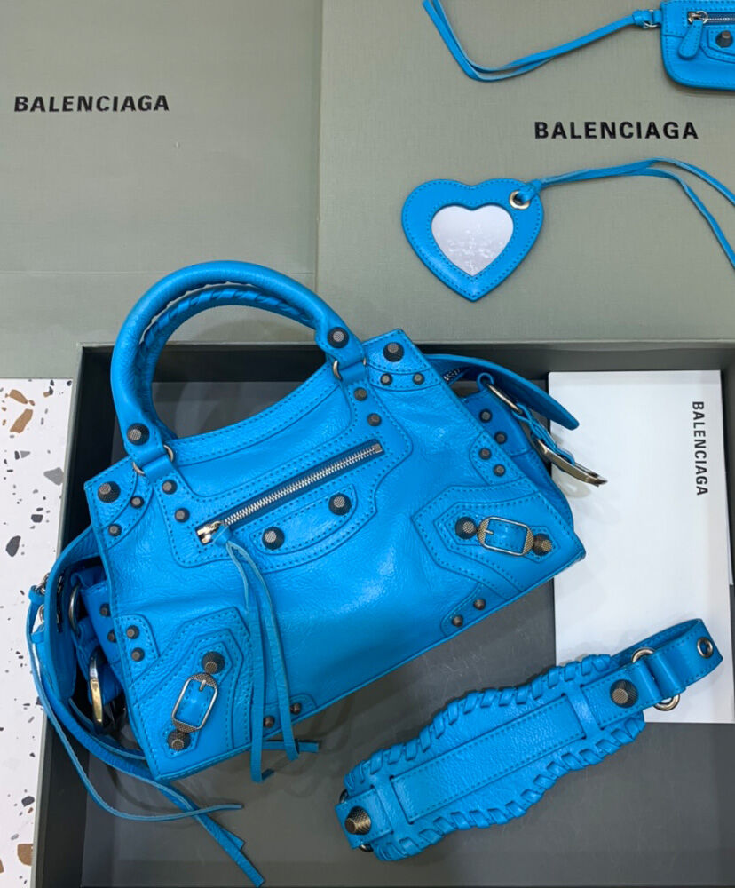 Balenciaga Neo Cagole XS Handbag Blue