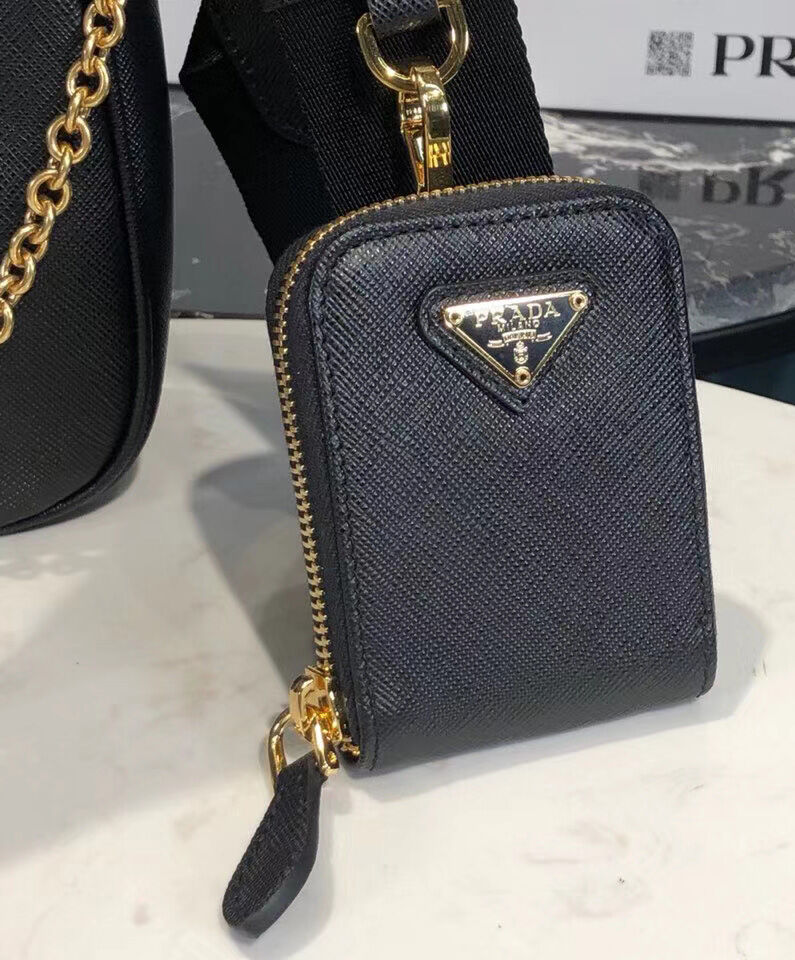 Prada Re-Edition 2005 Saffiano leather bag 1BH204 Black
