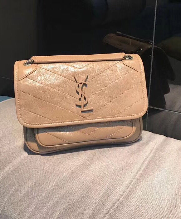 Saint Laurent Baby Niki Chain Bag 5330370 Apricot