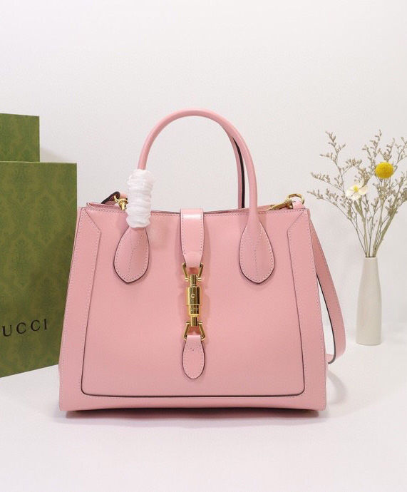 Gucci Jackie 1961 Medium Tote Bag 649016 Pink