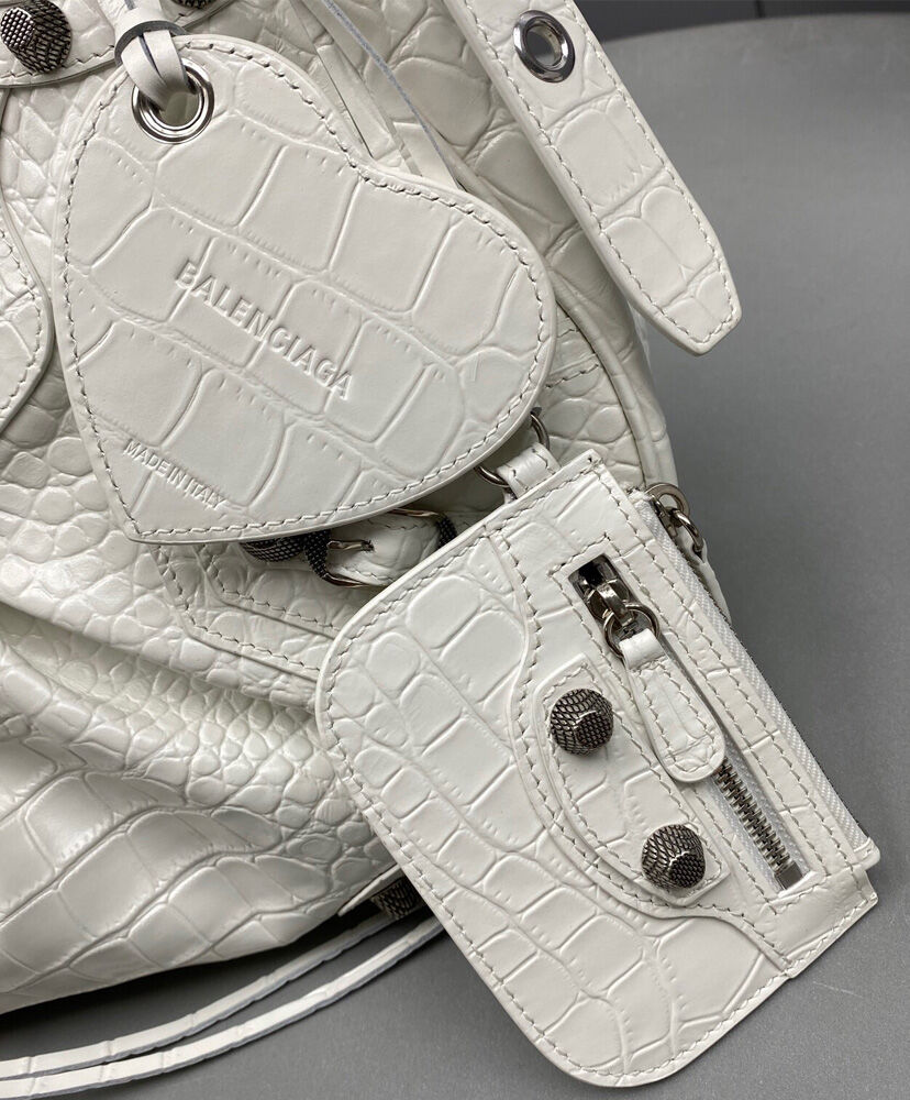 Balenciaga Le Cagole Medium Shoulder Bag Cream