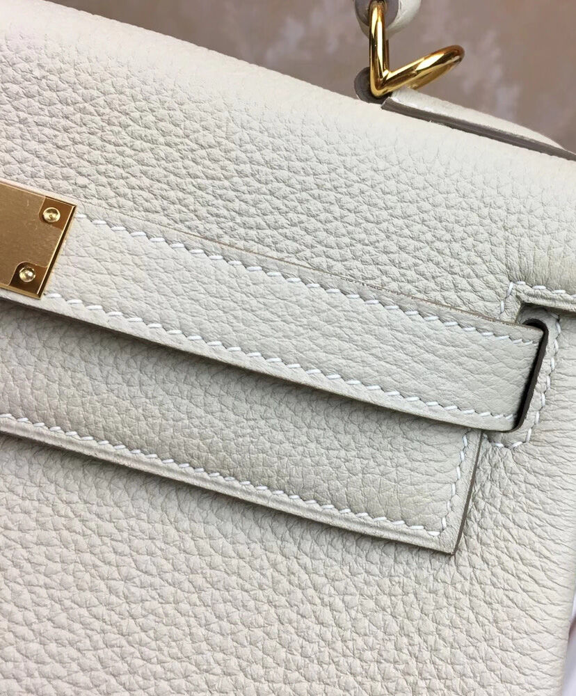 Hermes Kelly Bag 28 Togo Leather Cream