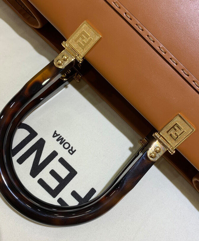 Fendi Sunshine Shopper 8BH372 Coffee