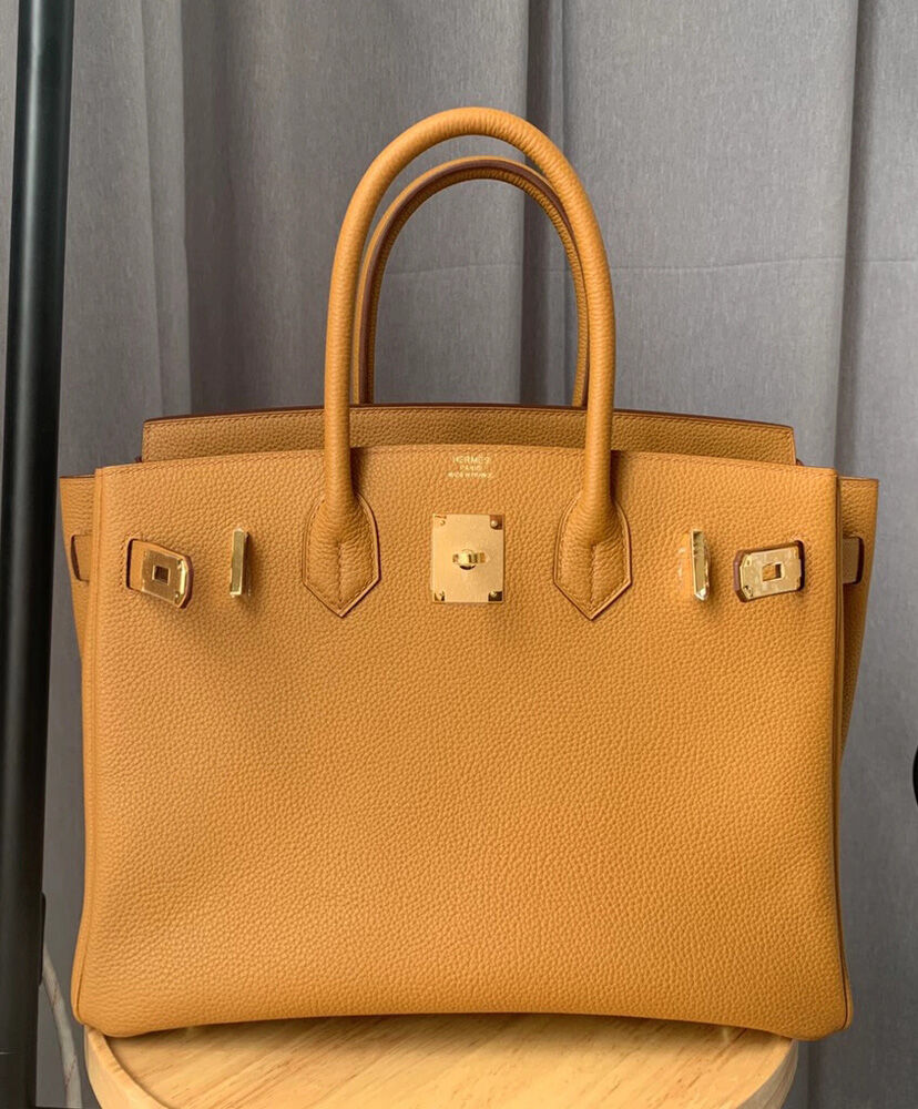 Hermes Birkin 30 Togo Leather Apricot
