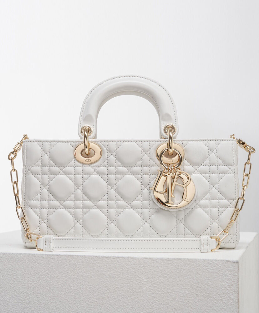 Christian Dior Lady D-Joy Bag White