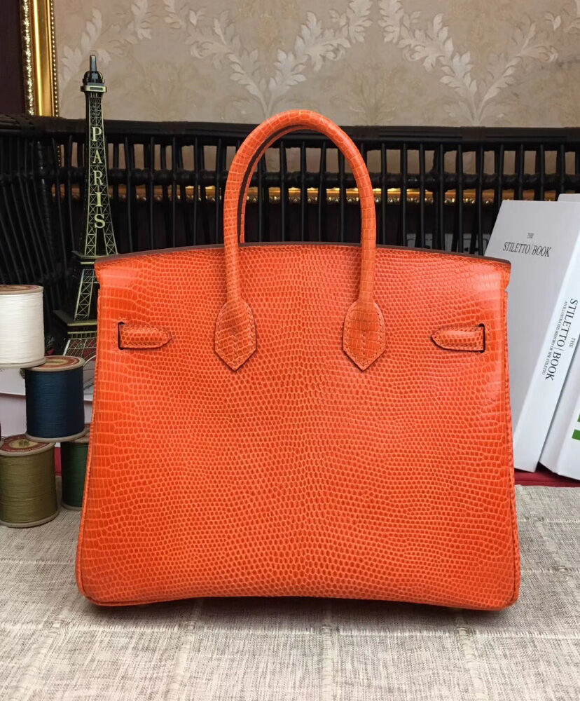 Hermes Birkin 25 Lizard leather Orange
