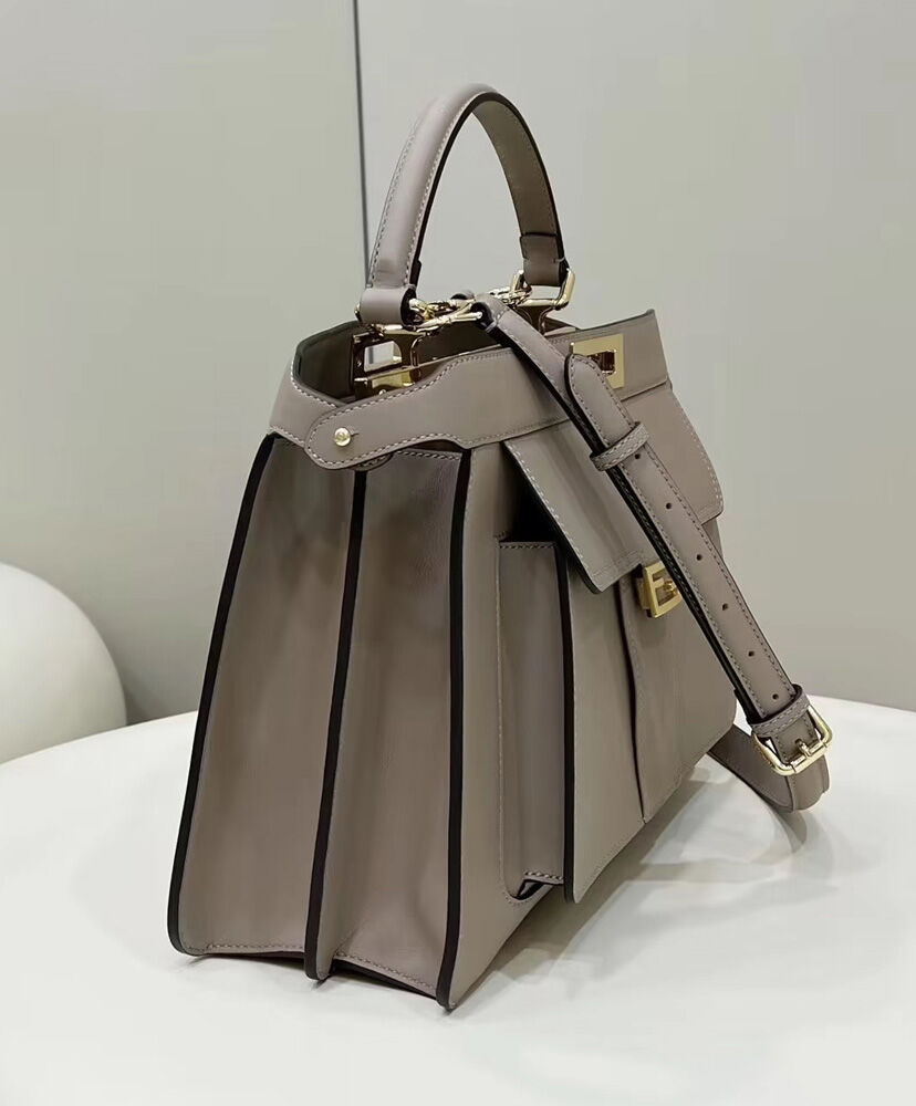 Fendi Peekaboo ISeeU Medium Tote 8BN321 Gray