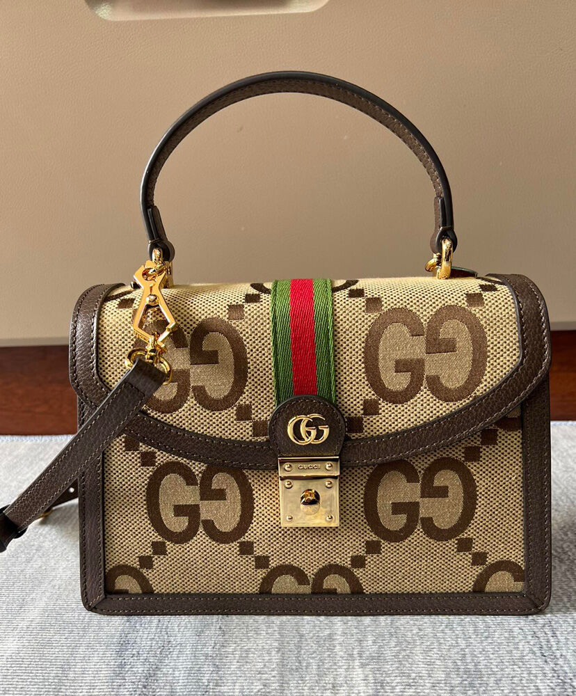 Gucci Ophidia jumbo GG Small Bag 651055 Brown