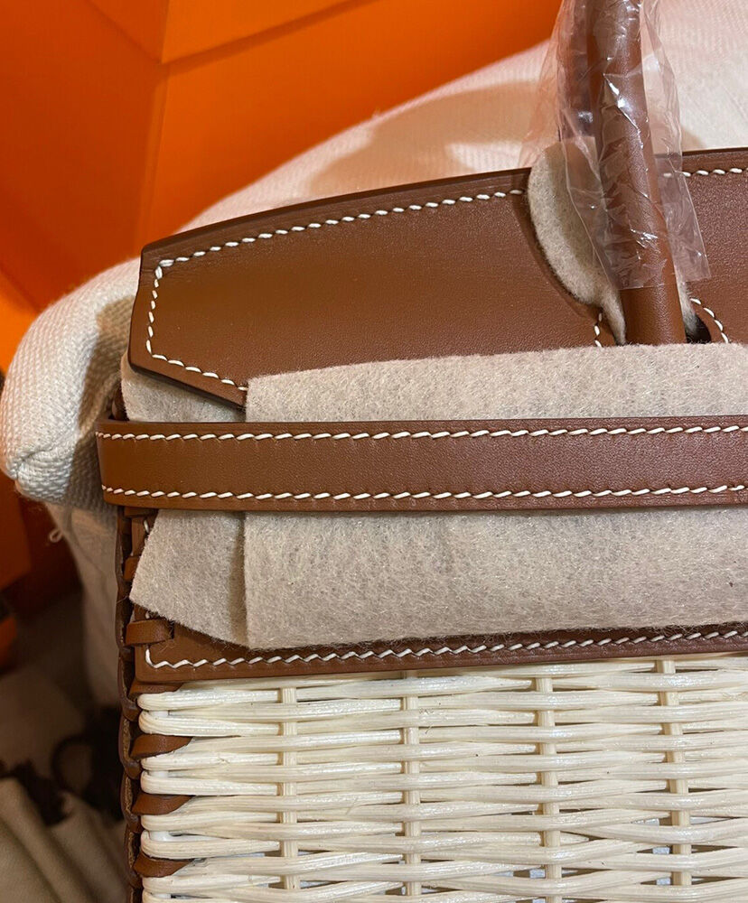 Hermes Birkin 25 Picnic Sellier Coffee