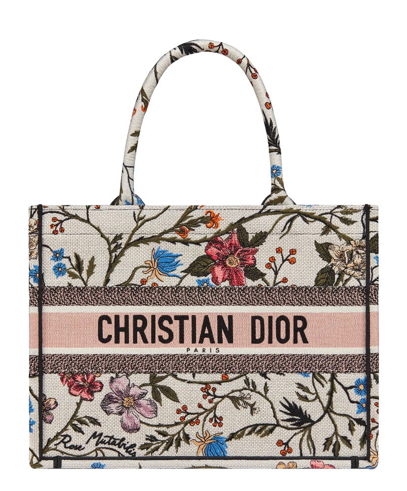 Christian Dior Small Dior Book Tote White