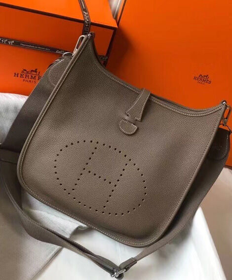 Hermes Evelyne III 29 Bag Gray