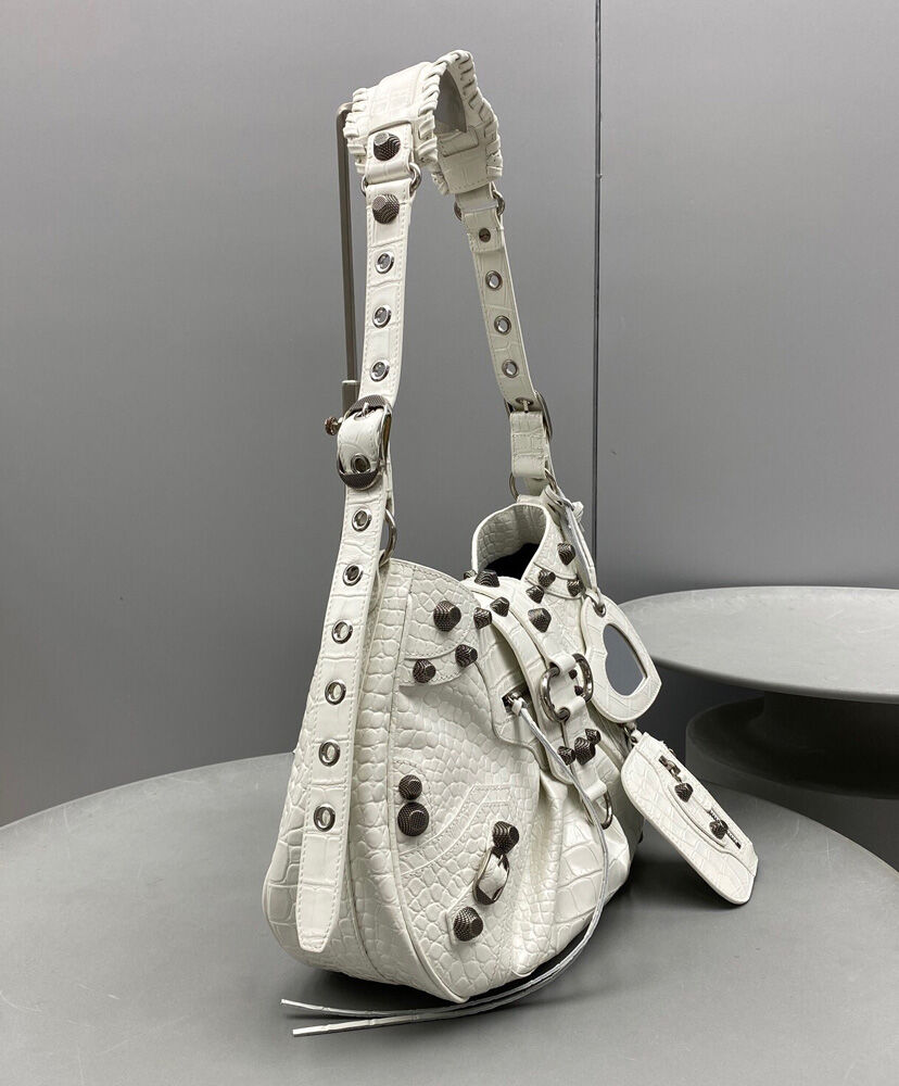 Balenciaga Le Cagole Medium Shoulder Bag Cream