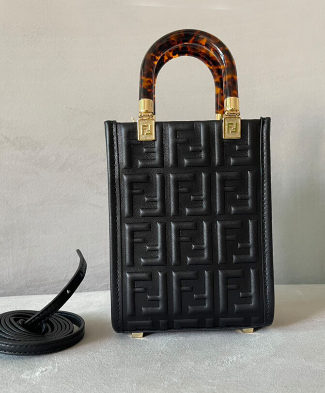 Fendi Mini Sunshine Shopper 8BS051 Black
