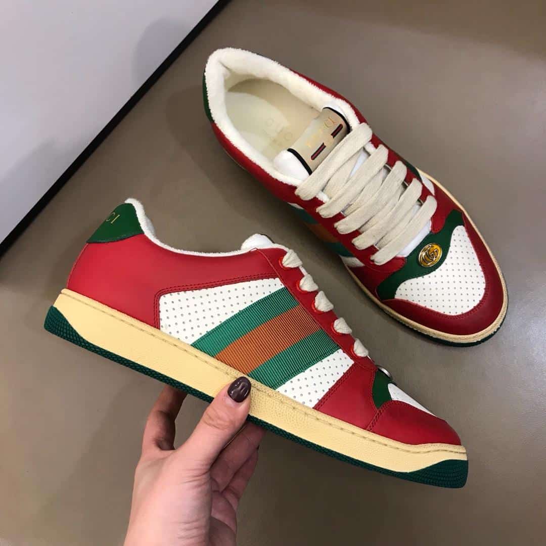 GUCCI SCREENER LEATHER SNEAKER   GC52
