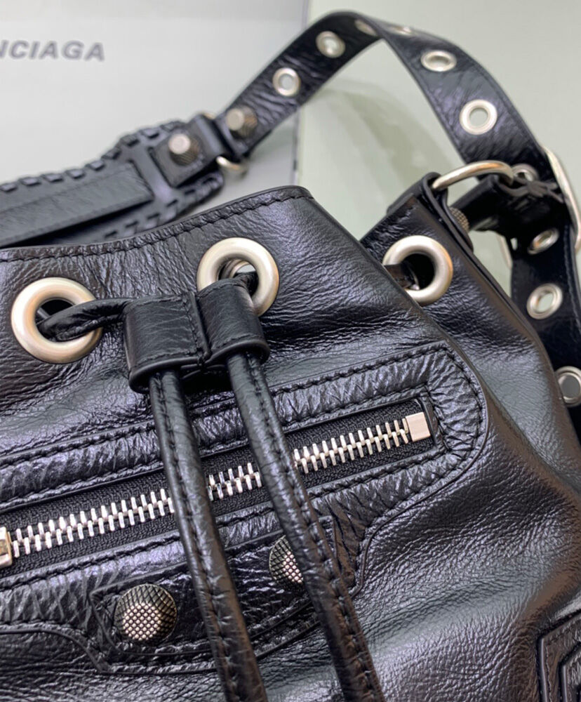 Balenciaga Le Cagole XS Bucket Bag Black