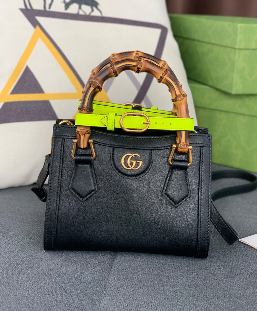 Gucci Diana Mini Tote Bag 655661 Black