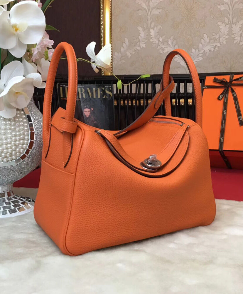 Hermes Linda Bag 26 Togo Leather Orange