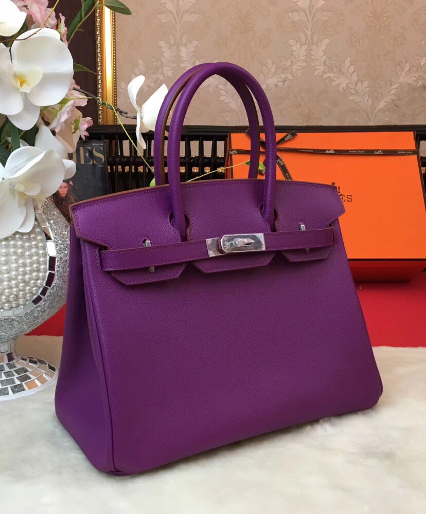 Hermes Birkin 30 Epsom Leather Purple