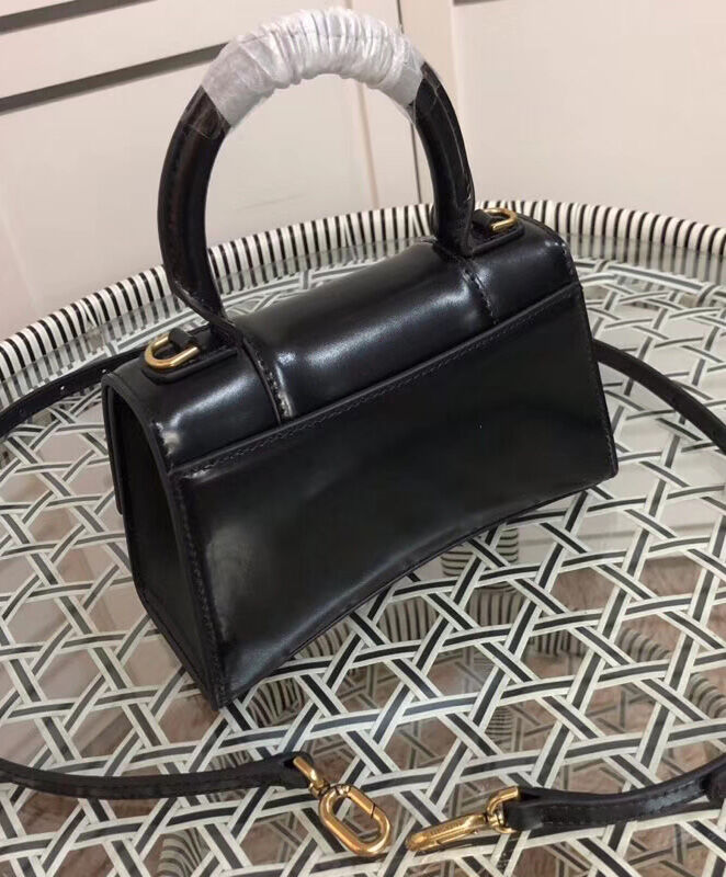 Balenciaga Hourglass XS Top Handle Bag Black