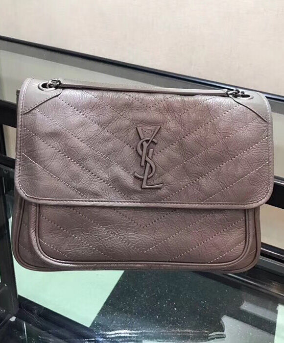 Saint Laurent Medium Niki Chain Bag 498894 Gray