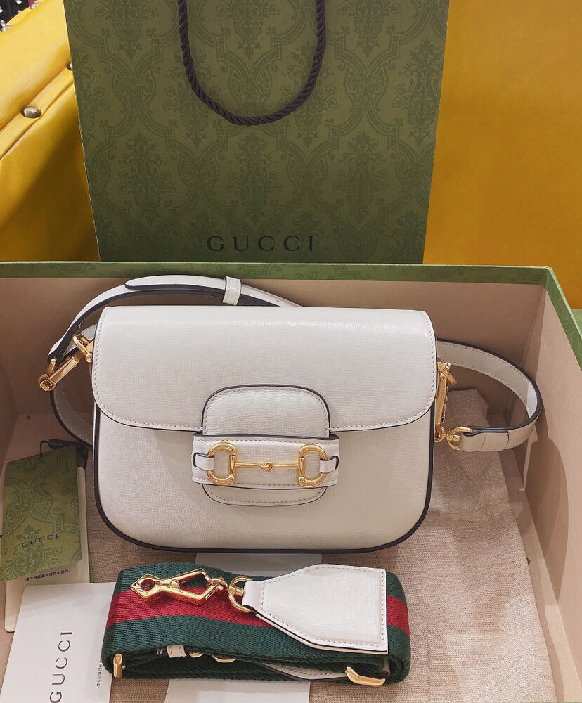 Gucci Horsebit 1955 Mini Bag 658574 Cream