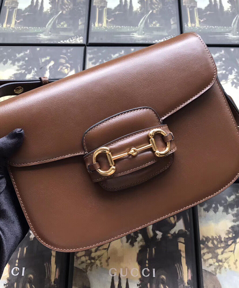 Gucci 1955 Horsebit small shoulder bag 602204 Coffee