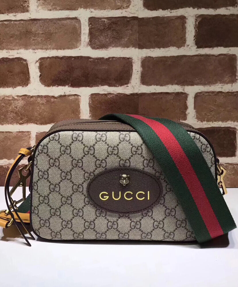 Gucci GG Supreme messenger bag 476466 Dark Coffee